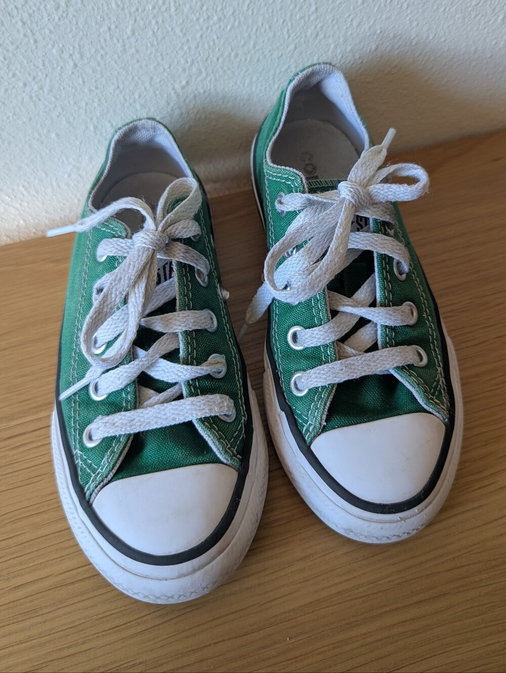 Green Converse Low Tops